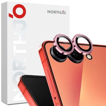 Kit de protection de l\'objectif de l\'appareil photo Samsung Galaxy Z Flip7 Northjo - Rose