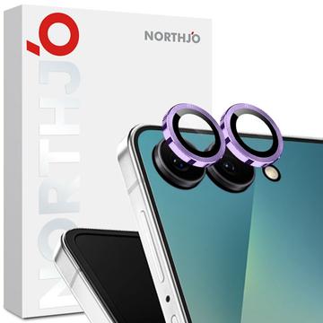 Kit de protection de l\'objectif de l\'appareil photo Samsung Galaxy Z Flip7 Northjo - Violet