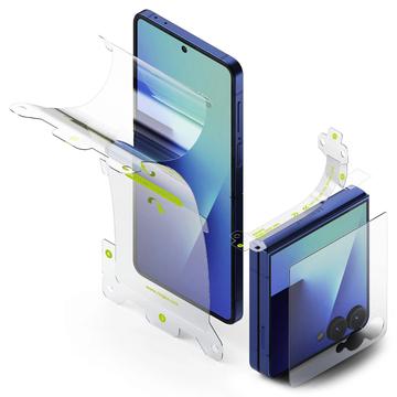 Ensemble de protection Samsung Galaxy Z Flip7 Ringke 3-en-1 Pro - Clair - 3 Pcs.