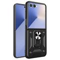 Coque Hybride Samsung Galaxy Z Flip7 à Anneau Rotatif avec Protection pour Appareil Photo