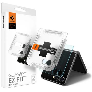 Protecteur d\'Écran Samsung Galaxy Z Flip7 Spigen Glas.tR Ez Fit - 2 Pièces