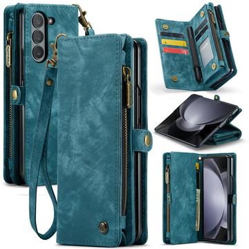 Étui Portefeuille Samsung Galaxy Z Fold6 Multifonctionnel 2-en-1 Caseme 008 - Bleu