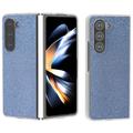 Coque hybride Samsung Galaxy Z Fold6 Texture Strass - Bleue