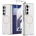 Étui mince magnétique Samsung Galaxy Z Fold7 GKK avec protection d'écran en verre trempé - Argent