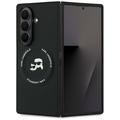 Étui magnétique Samsung Galaxy Z Fold7 Karl Lagerfeld Karl and Choupette Heads - Noir
