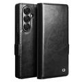 Etui Portefeuille Samsung Galaxy Z Fold7 en Cuir Qialino Classic - Noir