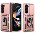 Coque Hybride Samsung Galaxy Z Fold7 à Anneau Rotatif avec Protection pour Appareil Photo