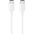 Câble USB-C / USB-C Samsung GP-TOU021RFCWW - 1.8m, 3A, 25W - En vrac - Blanc