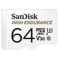 Carte MicroSD SanDisk High Endurance - SDSQQNR-064G-GN6IA - 64Go