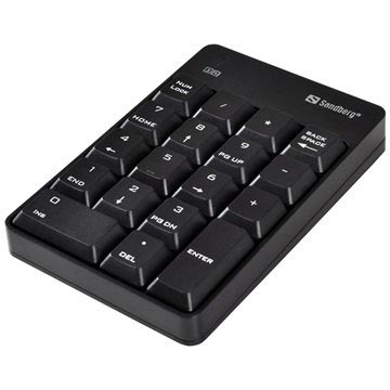 Clavier Numérique sans Fil Sandberg - Noir