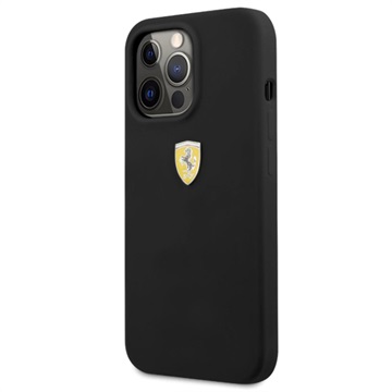 Coque iPhone 13 Pro Max en Silicone Ferrari Scuderia On Track - Noire