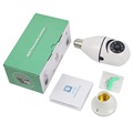 Security Camera with E27 Light Bulb Socket A6 - White