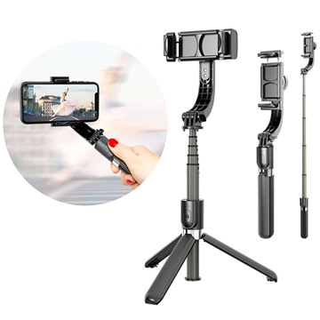 Perche à Selfie L08 avec Stabilisateur de Cardan et Trépied (Emballage ouvert - Acceptable)