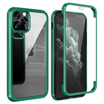 Coque Hybride iPhone 11 Pro Max - Série Shine&Protect 360 - Vert / Transparent