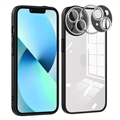 Coque Hybride iPhone 13 Absorbant les Chocs avec Protection de l'Appareil Photo