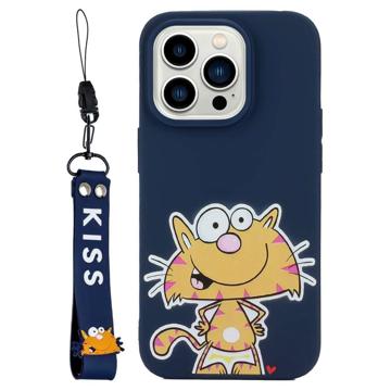 Coque iPhone 14 Pro en TPU avec Sangle Kiss Série