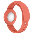 Bracelet Apple AirTag en Silicone Antichoc - Orange