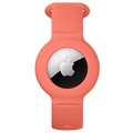 Bracelet Apple AirTag en Silicone Antichoc - Orange