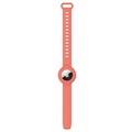 Bracelet Apple AirTag en Silicone Antichoc - Orange