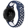 Bracelet Sports Samsung Galaxy Watch Active en Silicone - Bleu Foncé / Blanc