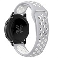 Bracelet Sports Samsung Galaxy Watch Active en Silicone - Blanc / Gris