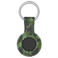 Étui Apple AirTag en Silicone avec Porte-clés - Camoflage Vert