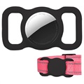 Étui en Silicone Apple AirTag pour Collier pour animaux - Noir