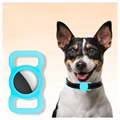 Étui en Silicone Apple AirTag pour Collier pour animaux - Bleu