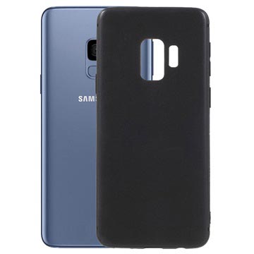 Coque Flexible en Silicone Mat pour Samsung Galaxy S9 - Noire