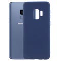 Coque Flexible en Silicone Mat pour Samsung Galaxy S9 - Bleu Foncé