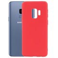 Coque Flexible en Silicone Mat pour Samsung Galaxy S9 - Rouge