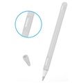 Etui Apple Pencil (2ème génération) en Silicone avec Capuchon - Blanc