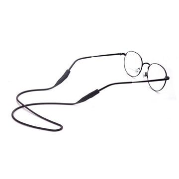 Sangle de maintien des lunettes en silicone - Noir