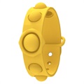 Silicone Pop It Bracelet for Kids & Adults - Yellow