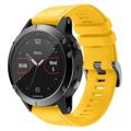 Bracelet en Silicone - Garmin Fenix 6 GPS/6 Pro GPS/5/5 Plus - Jaune