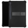 Étui Samsung Galaxy Tab S7+/S8+ en Silicone Slide-Out Séries - Noir