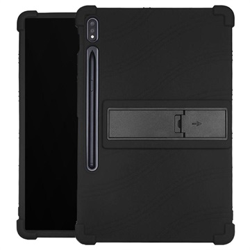 Étui Samsung Galaxy Tab S7+/S8+ en Silicone Slide-Out Séries - Noir