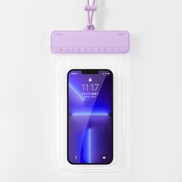 Étui étanche pour smartphone à mécanisme coulissant - 7.2" - Violet