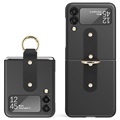 Coque Samsung Galaxy Z Flip3 5G avec Anneau Métallique - Noire