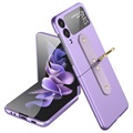 Coque Samsung Galaxy Z Flip3 5G avec Anneau Métallique - Violete