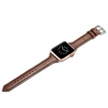 Bracelet Apple Watch Series 7/SE/6/5/4/3/2/1 en Cuir Fin - 41mm/40mm/38mm - Café