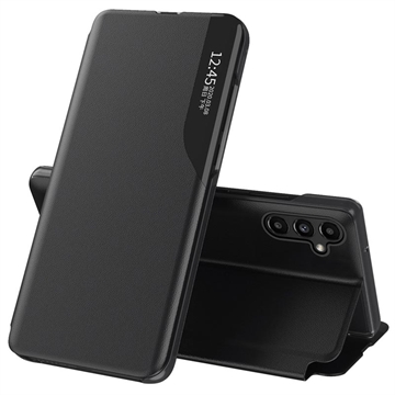 Étui à Rabat Samsung Galaxy A14/A14 5G Smart Clear View - Noir
