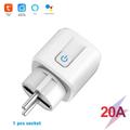 Smart Plug 16A/20A Prise de courant WiFi pour Amazon Alexa Google Assistant - White/EU Plug/20A