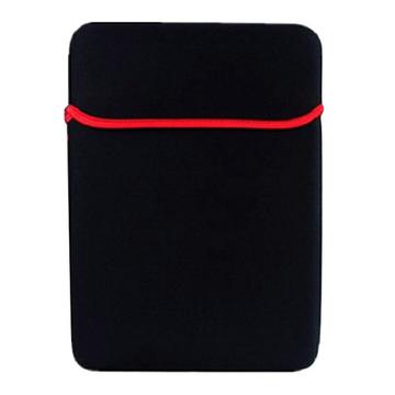 Manchon de protection souple pour ordinateur portable/tablette 13" - Noir / Rouge