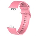 Bracelet Huawei Watch Fit en Silicone Souple - Rose