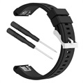 Bracelet Garmin Fenix 5X/Fenix 3 HR/Quatix 3/D2 en Silicone Souple - Noir