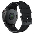 Bracelet Garmin Fenix 7X/6X GPS/6X Pro en Silicone Souple - Noir