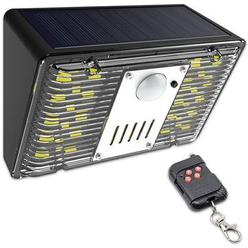 Lampe LED d\'extérieur à alimentation solaire avec alarme de sécurité N775 - 4 modes d\'éclairage