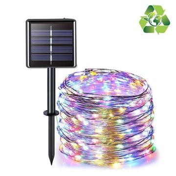 Guirlandes Lumineuses Solaires Étanches IP67 à LED - 12m