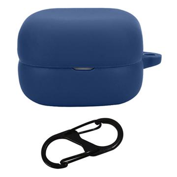 Étui Sony LinkBuds Open en Silicone avec Mousqueton - Bleu Foncé